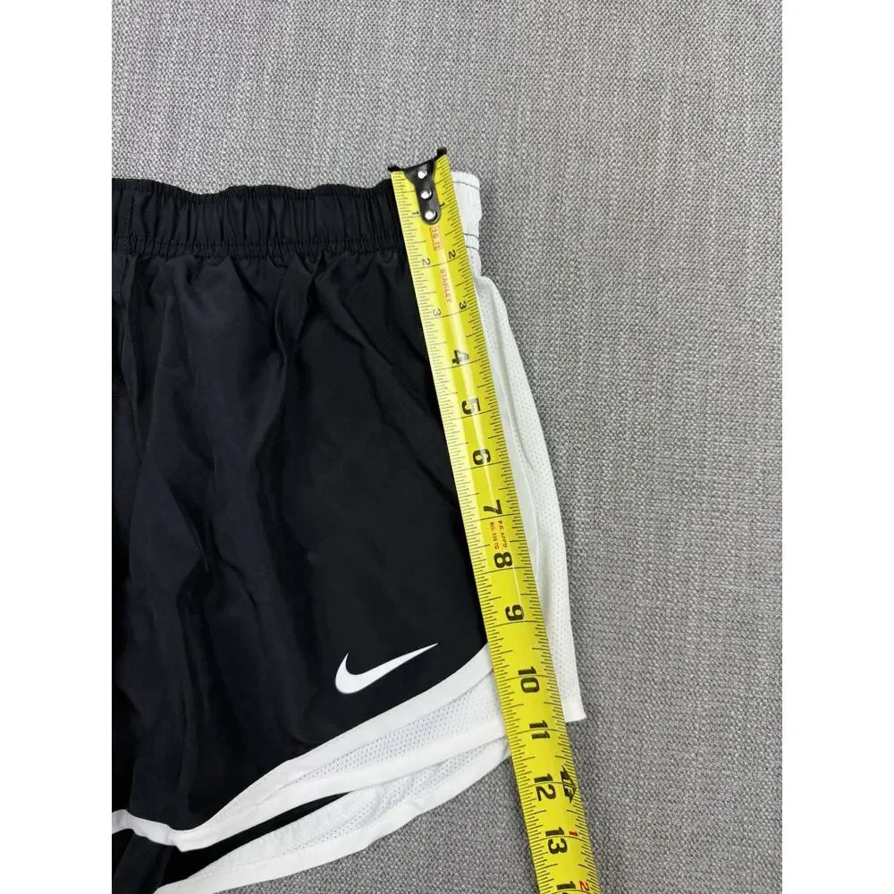 Nike Dri-FIT Women’s Running Shorts Black White Lined Size Medium NWT